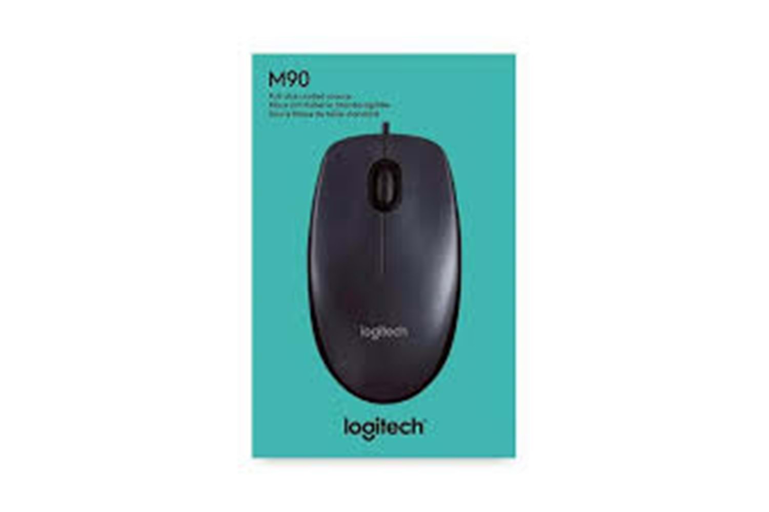 LOGITECH 1000 DPİ USB KABLOLU SİYAH MOUSE M90