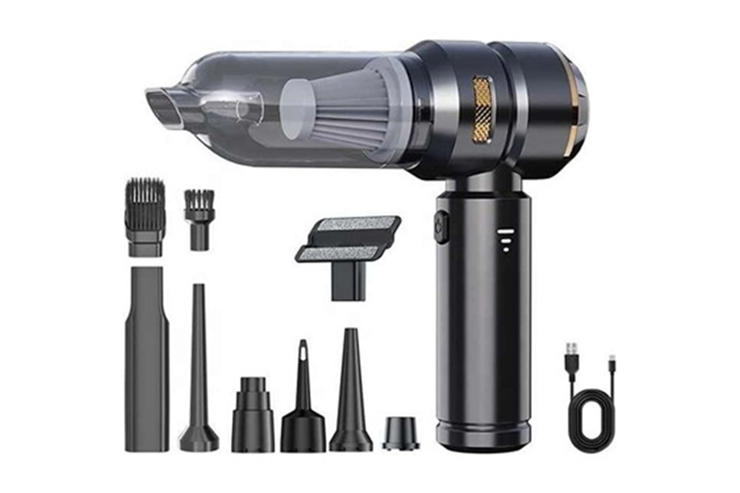 MPİA ARAÇ-EL SÜPÜRGESİ ÇOK FONKSİYONLU 8IN1 3 KADEME 180W-18000 PA-USB /TYPE-C-900000 RPM-10200 MAH MCV-05