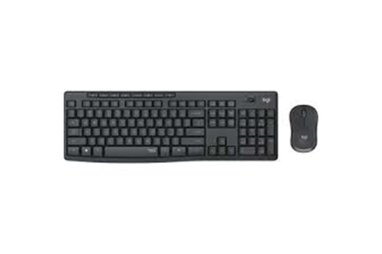 LOGITECH MK295 Q Türkçe Kablosuz Siyah Klavye+ Mouse ( Numerik Klavye, Sessiz, Caps Lock ışığı )