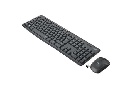 LOGITECH MK295 Q Türkçe Kablosuz Siyah Klavye+ Mouse ( Numerik Klavye, Sessiz, Caps Lock ışığı )