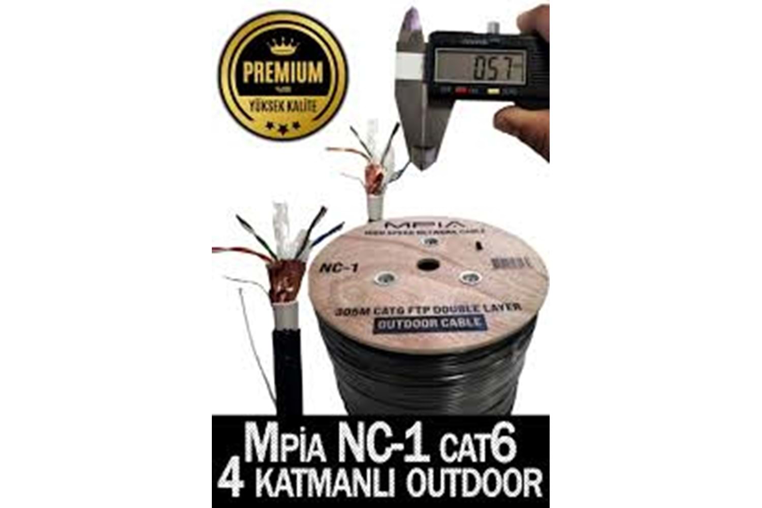 DIS ORTAM 305M OUTDOOR CAT6 UTP KABLO MPIA NC1 NC-1