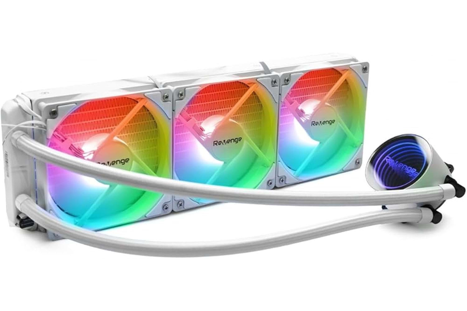 NİTRO COLD 360 3x120mm ARGB FANLI SIVI SOĞUTMA SİSTEMİ ( BEYAZ )