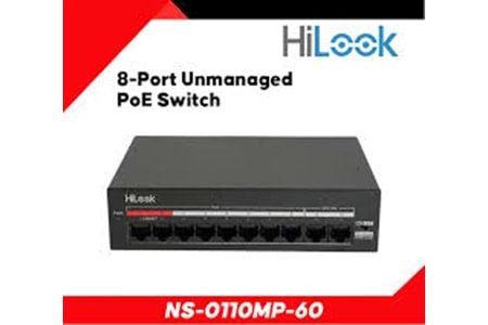 Hilook 8 Port PoE, 60W, +2 Port