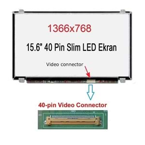 15.6 LED PANEL SLİM 40 PİN