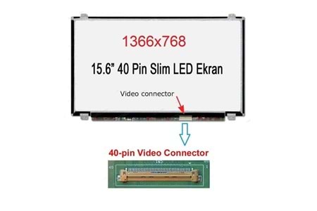 15.6 LED PANEL SLİM 40 PİN