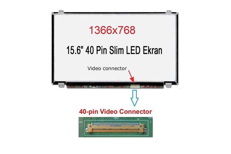 15.6 LED PANEL SLİM 40 PİN