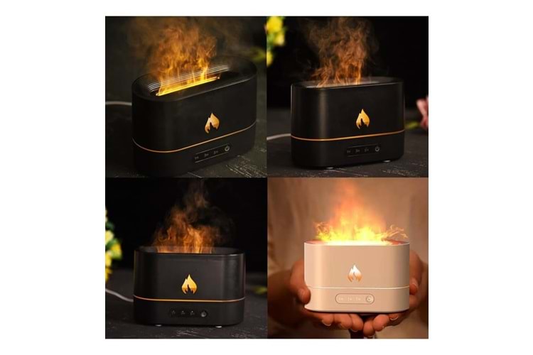 SHOAMI SH-N7 Tek Buhar Çıkış Noktası , Alev Efekti , Aromalı Hava Nemlendirici 200 ML