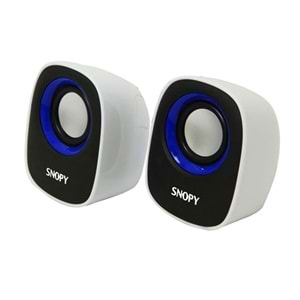 SNOPY 2.0 Multimedia USB BEYAZ-MAVİ HOPARLÖR SN-120