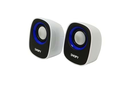 SNOPY 2.0 Multimedia USB BEYAZ-MAVİ HOPARLÖR SN-120