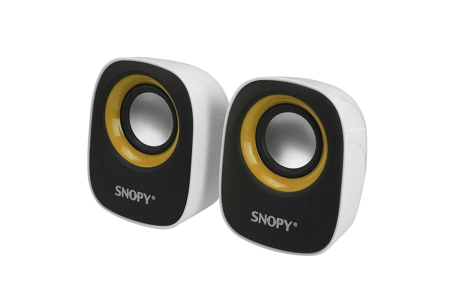 SNOPY 2.0 Multimedia USB BEYAZ-SARI HOPARLÖR SN-120