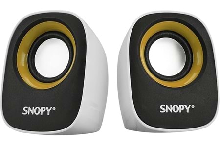 SNOPY 2.0 Multimedia USB BEYAZ-SARI HOPARLÖR SN-120