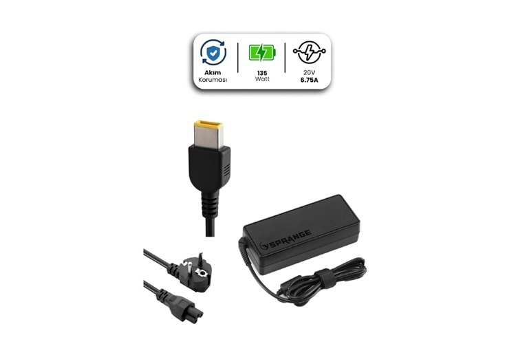 SPRANGE 20V 6.75A USB PIN 135W NOTEBOOK ADAPTÖR SR-L40