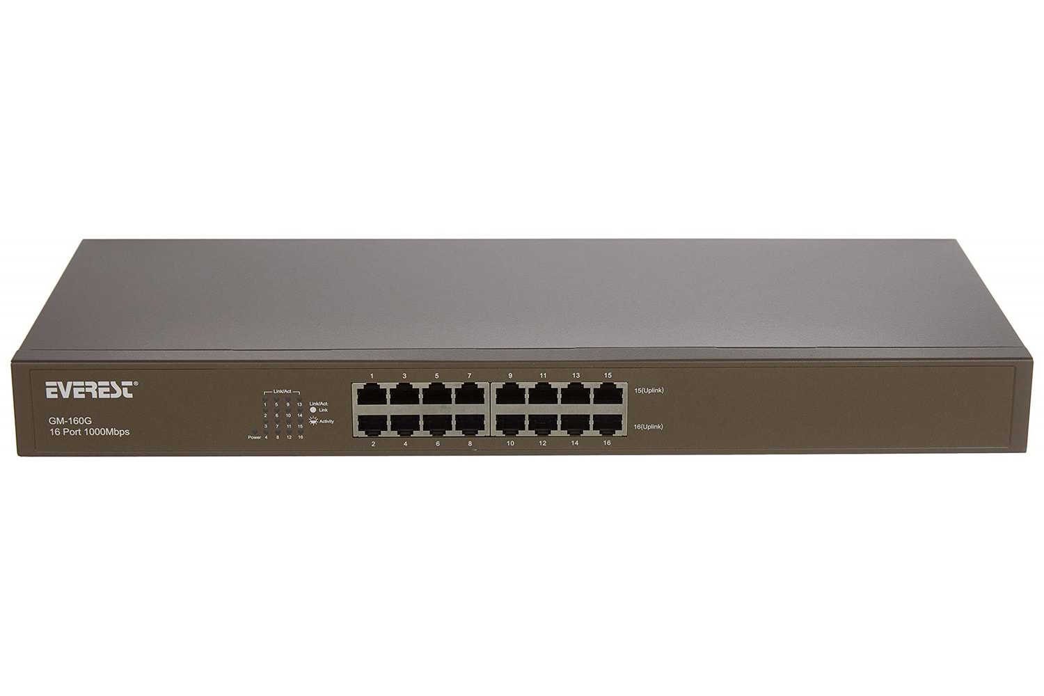 16 PORT SWITCH GIGABIT ETHERNET 1000MB/S GM-160G EVERESE