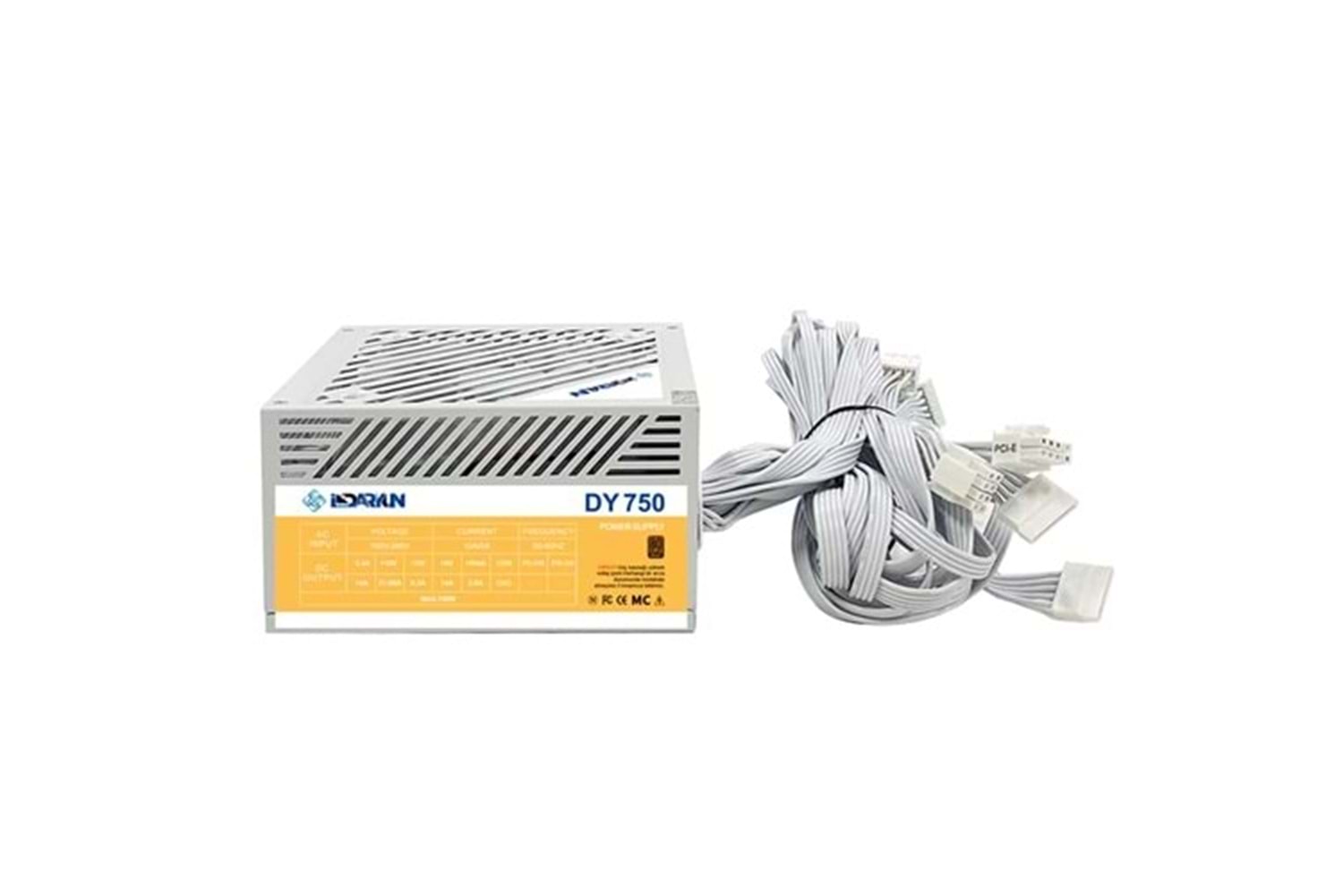 DARYUN BEYAZ 750W 80+ POWER SUPPLY ( KUTUSUZ )