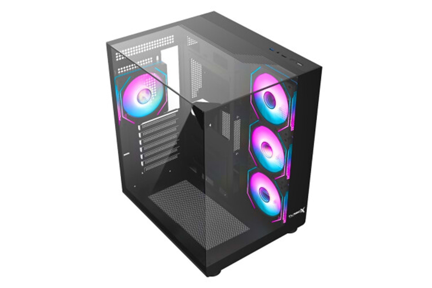 TURBOX AKVARYUM CAM TASARIM 4XARGB FAN USB 3.0 ATX 500W TERAS OYUNCU KASA