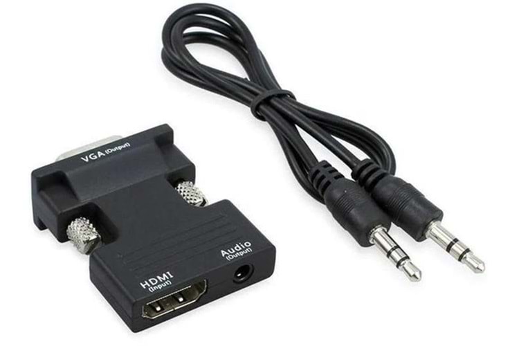 HDMI TO VGA+SESLI (PROJEKSIYON+MONITOR VB.ARKASINA TAKILIR)