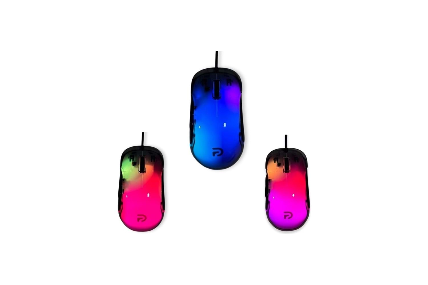 TRİO G702 7200DPİ ŞEFFAF RGB LEDLİ GAMİNG MOUSE
