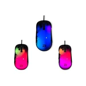 TRİO G702 7200DPİ ŞEFFAF RGB LEDLİ GAMİNG MOUSE
