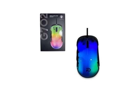 TRİO G702 7200DPİ ŞEFFAF RGB LEDLİ GAMİNG MOUSE