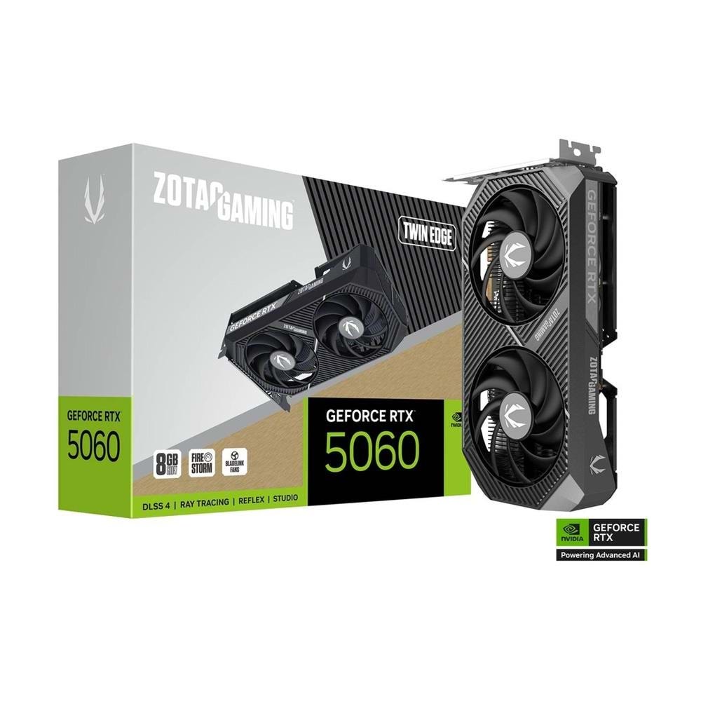 ZOTAC GeForce RTX 5060 GAMING TWIN EDGE 8GB GDDR7 128Bit DLSS 4 Ekran Kartı