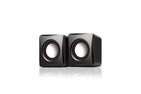 1+1 Siyah Mini Pc, Notebook Hoparlör D17 usb