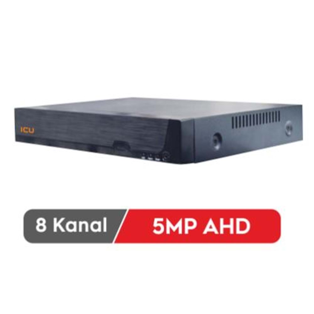 BEYLERBEYİ IC HD 5MN8-1XM D 8 KANAL DVR KAYIT CİHAZI (8 KANAL AHD 5MN - 1 HDD BAĞLANABİLİR, - AHD,TVI,CVI,CVBS,- XMEYE 12V 3A ADAPTÖR İLE ÇALISIR)