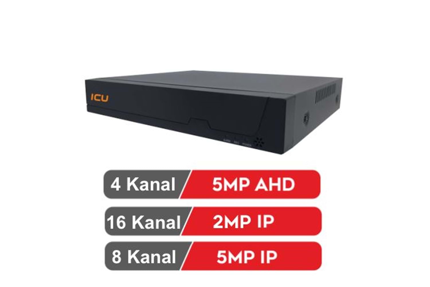 IC HD 5MN4-1XM D 4 KANAL DVR KAYIT CİHAZI (4 KANAL AHD 5MN - 1 HDD BAĞLANABİLİR, - AHD,TVI,CVI,CVBS, -- XMEYE 12V 3A ADAPTÖR İLE CALIŞIR)