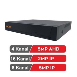 IC HD 5MN4-1XM D 4 KANAL DVR KAYIT CİHAZI (4 KANAL AHD 5MN - 1 HDD BAĞLANABİLİR, - AHD,TVI,CVI,CVBS, -- XMEYE 12V 3A ADAPTÖR İLE CALIŞIR)