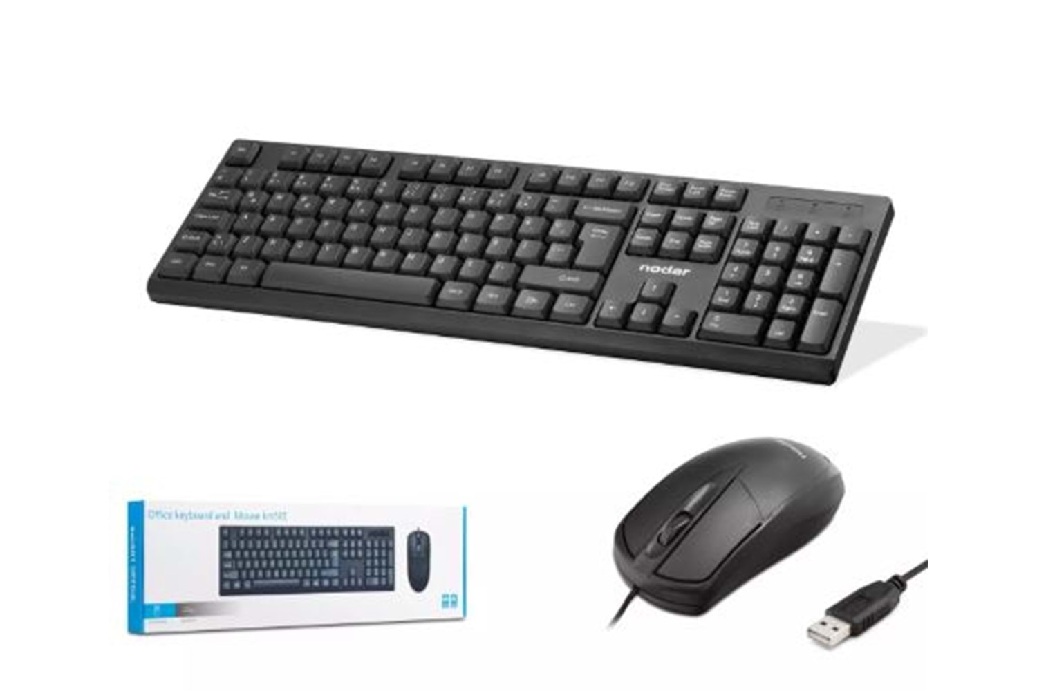 NODAR KM501 KABLOLU KLAVYE MOUSE SET ( SİYAH )