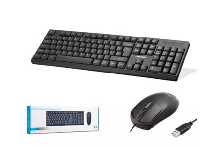 NODAR KM501 KABLOLU KLAVYE MOUSE SET ( SİYAH )