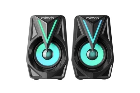 Mikado MD-S23 Glare 3Wx2 Siyah Usb 2.0 Rgb Speaker