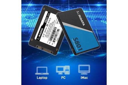 RİDATA 128GB SATA III (6Gb/s) S801 OKUMA YAZMA 520/450