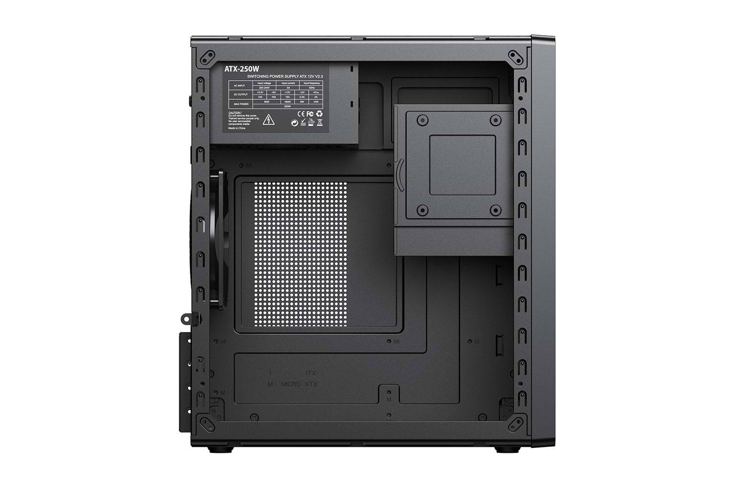 TURBOX CORE 250W PSU 1X TYPE-C + 1X USB 3.0 1X USB 2.0 KURUMSAL OFİS BİLGİSAYAR KASASI