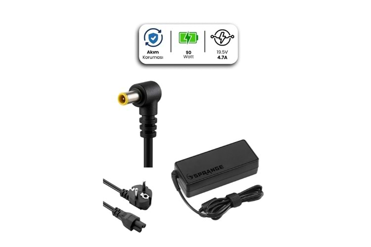 SPRANGE 19.5V-4.7A 6.5*4.4 SONY-LG ADAPTÖR SRL4