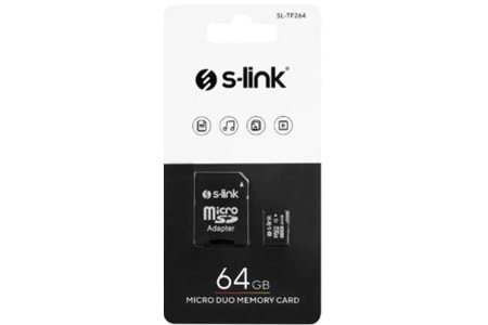 S-LİNK SL-TF264 64GB MİCRO SD HAFIZA KARTI