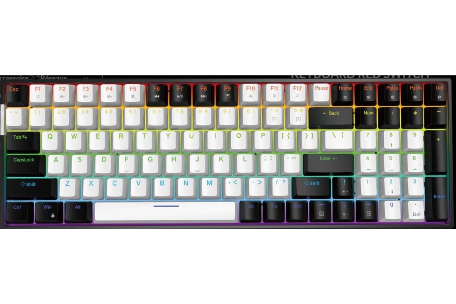 JEDEL KL160 RGB BLUE SWITCH MEKANİK KABLOLU KLAVYE