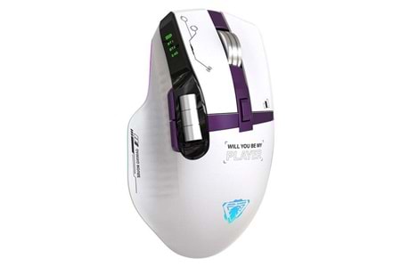 JEDEL GWH-101 ŞARJLI WİRELESS KABLOSUZ BLUETOOTH 12000 DPİ 6D GAMİNG SİYAH MOUSE
