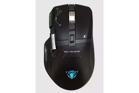 JEDEL GWH-101 ŞARJLI WİRELESS KABLOSUZ BLUETOOTH 12000 DPİ 6D GAMİNG SİYAH MOUSE