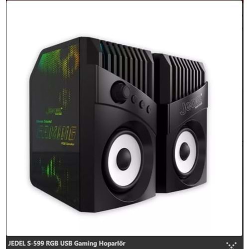 JEDEL S599 1+1 BLUETOOTH ÖZELLİKLİ YAN TARAFLARI RGB IŞIKLI HOPARLÖR