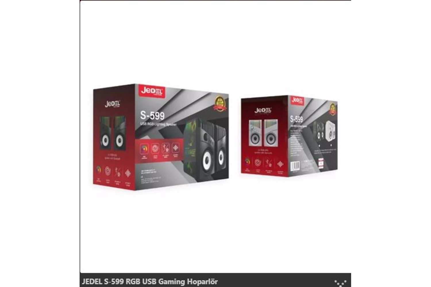 JEDEL S599 1+1 BLUETOOTH ÖZELLİKLİ YAN TARAFLARI RGB IŞIKLI HOPARLÖR