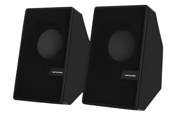 Sprange SR-PN784 2.0 3W*2 USB + 3.5mm USB 5V Hoparlör Siyah