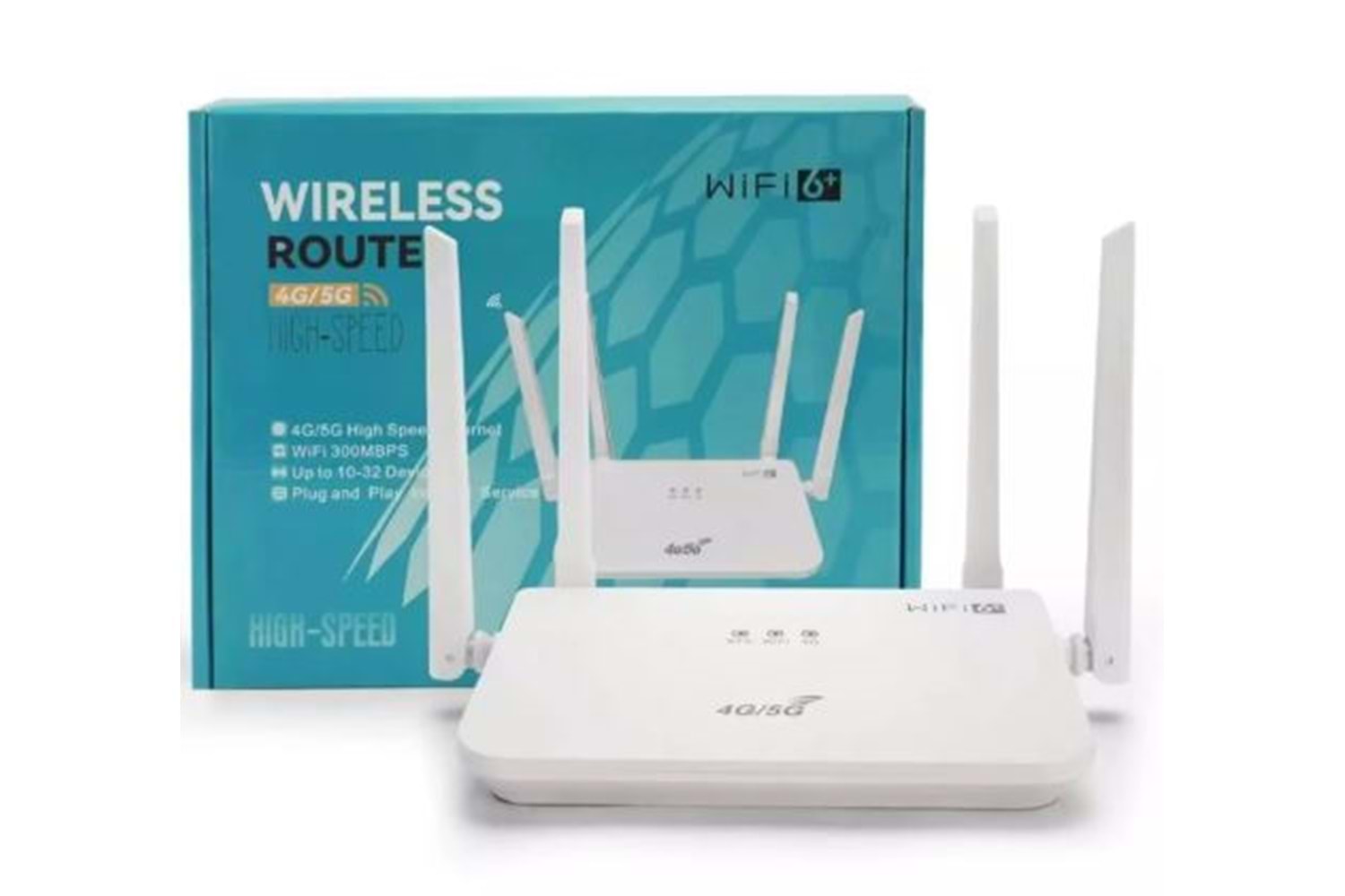 PARS PRS-CP14G SİM KARTLI 4G KABLOSUZ 4 ANTENLİ WİFİ 6+300 MBPS MODEM ROUTER