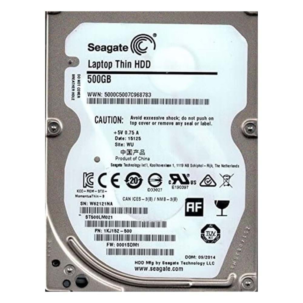 SEAGATE 500GB ST500LM021 SATA 3.0 7200 RPM 2.5