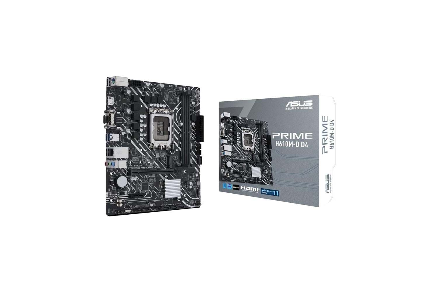 ASUS PRIME H610M-D H610 DDR5 Vga-hdmı GLan mATX HD M2 USB3.2 COM 1700p Anakart