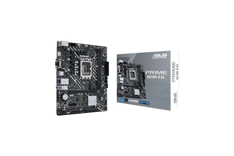 ASUS PRIME H610M-D H610 DDR5 Vga-hdmı GLan mATX HD M2 USB3.2 COM 1700p Anakart