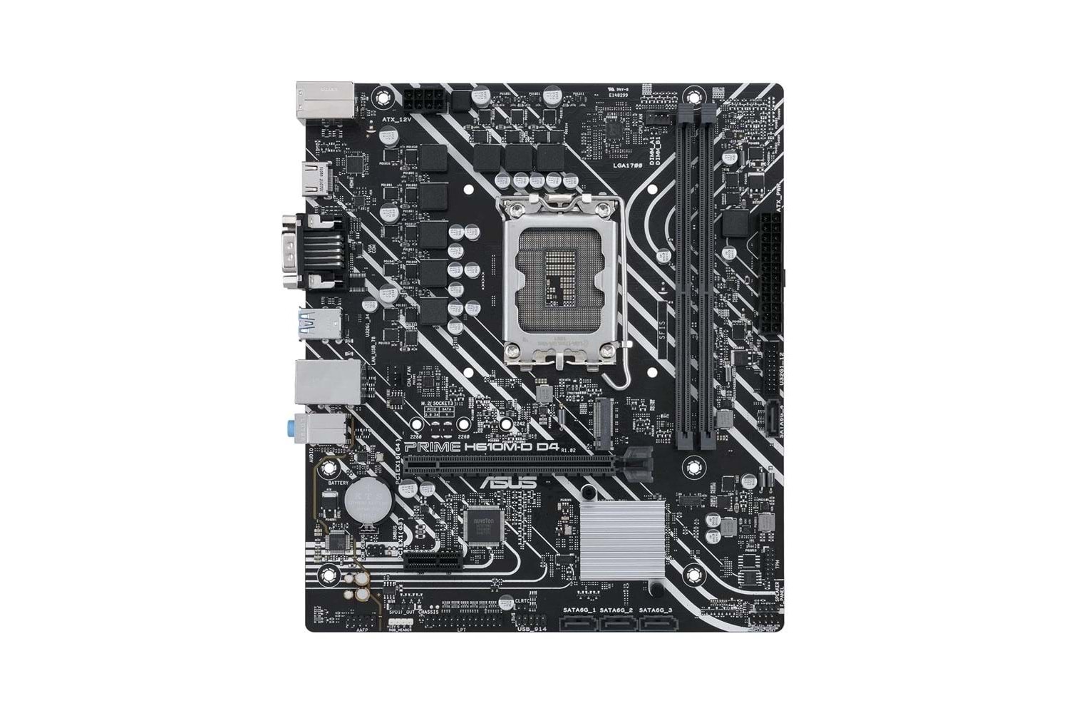 ASUS PRIME H610M-D H610 DDR5 Vga-hdmı GLan mATX HD M2 USB3.2 COM 1700p Anakart