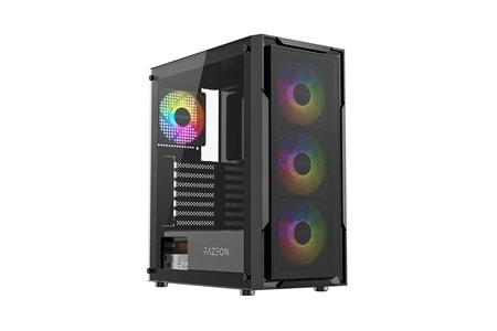 FAZEON 650W 80+ 4X120MM RGB FANLI BEYAZ F11 GAMİNG BİLGİSAYAR KASASI