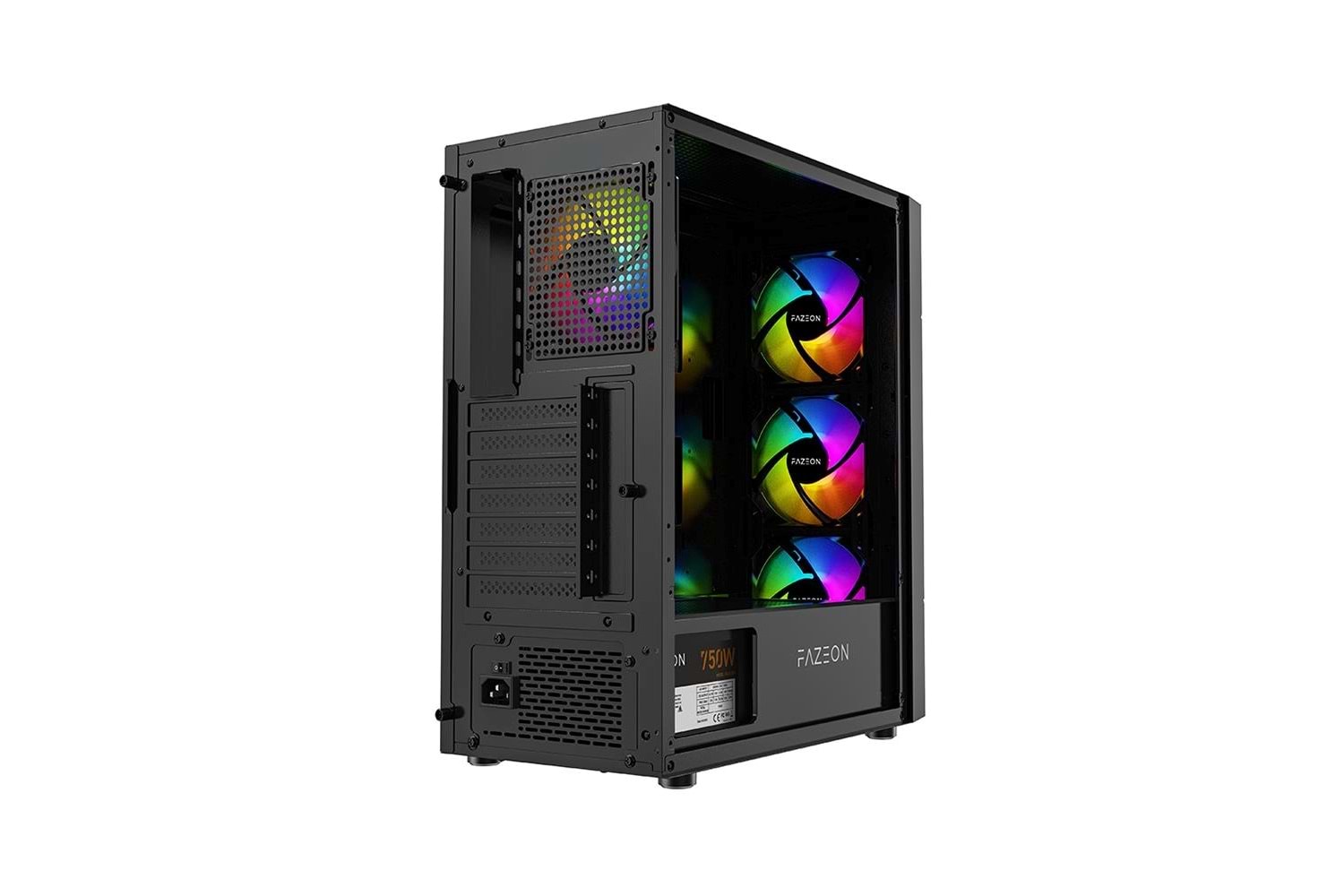FAZEON 650W 80+ 4X120MM RGB FANLI BEYAZ F11 GAMİNG BİLGİSAYAR KASASI