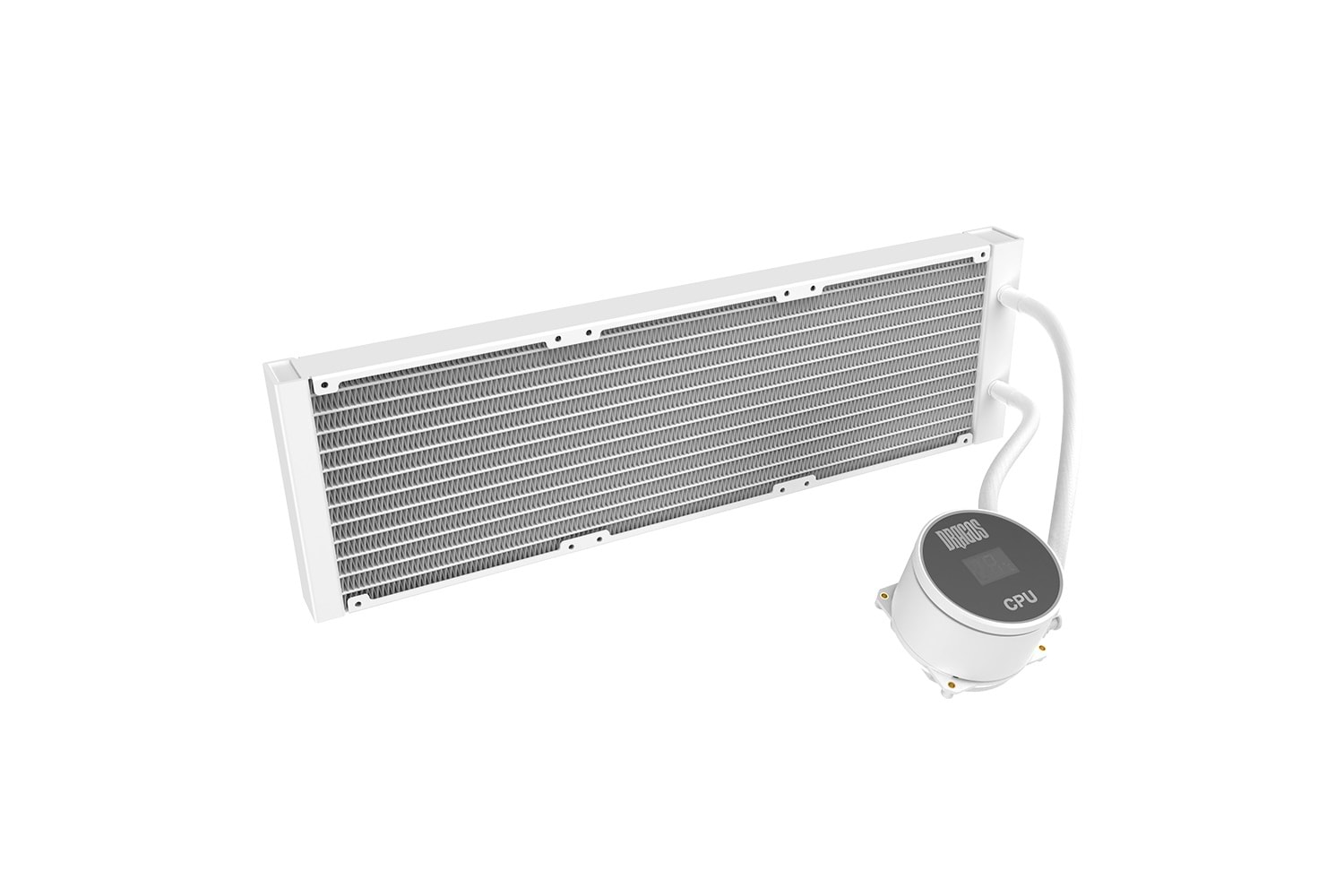 Dragos FrostBite V2 Dijital Isı Göstergeli ARGB 360mm BEYAZ İşlemci Sıvı Soğutucu