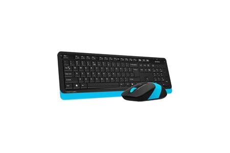 A4 TECH FG1010 Q MAVİ 2.4GHZ KABLOSUZ USB MULTIMEDIA KLAVYE+MOUSE SET